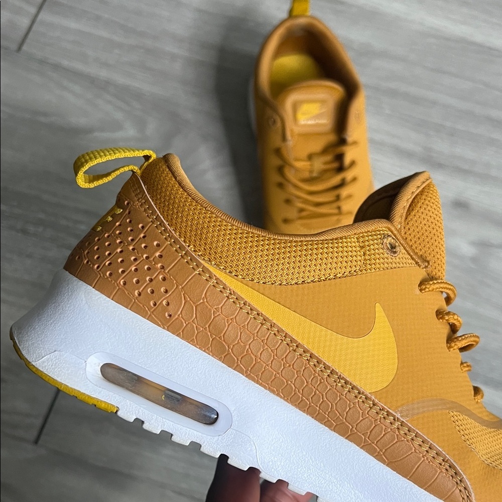 Nike Air Max Thea Mustard Yellow Sneakers - Picture 7 of 13
