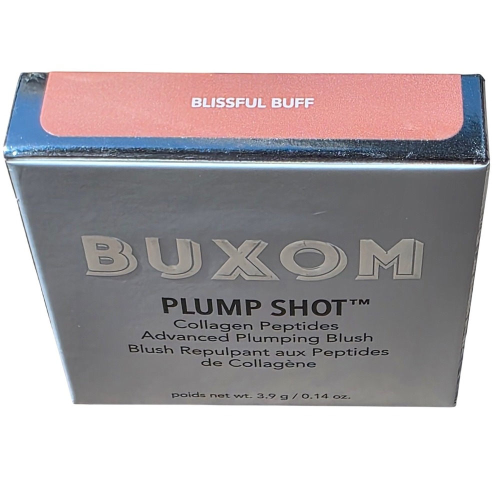 Buxom Plump Shot Blush Blissful Buff Collagen Peptides Plumping New