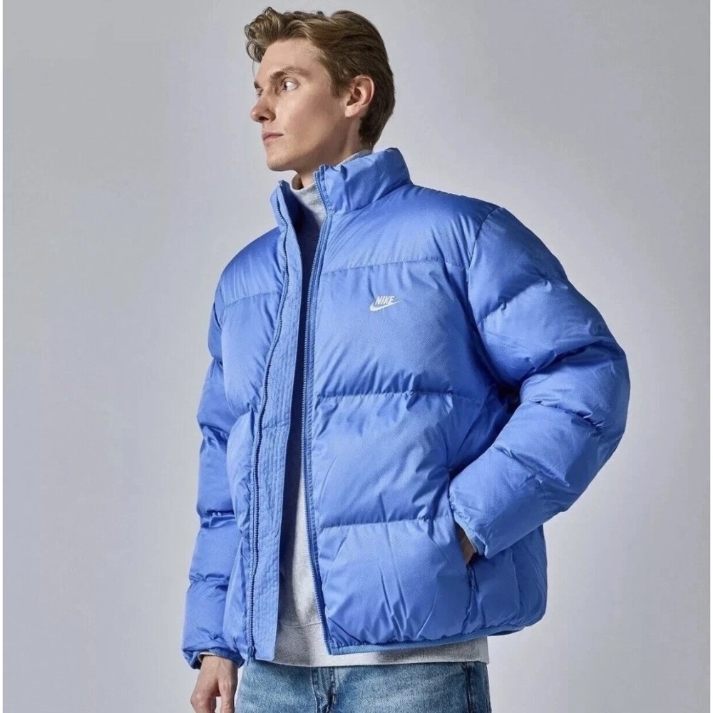 NIKE Sportswear Club Puffer Jacket Mens XL Polar‎ Blue UNC FB7368-450