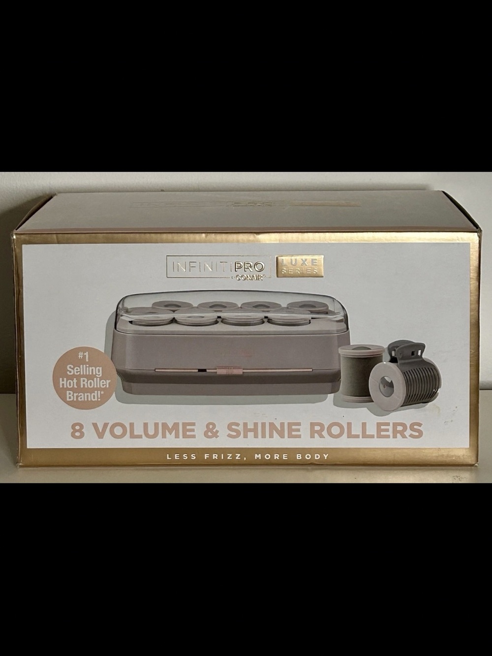 Conair InfinitiPRO Luxe 8 Volume & Shine Rollers - Taupe