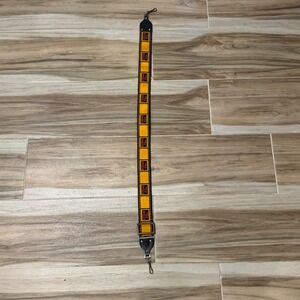 Vintage Kodak Film Camera Strap Yellow Black Woven Retro Adjustable SLR DSLR