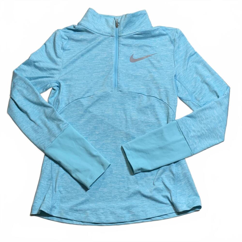 Nike Light Blue Half-Zip Athletic Pullover size M‎