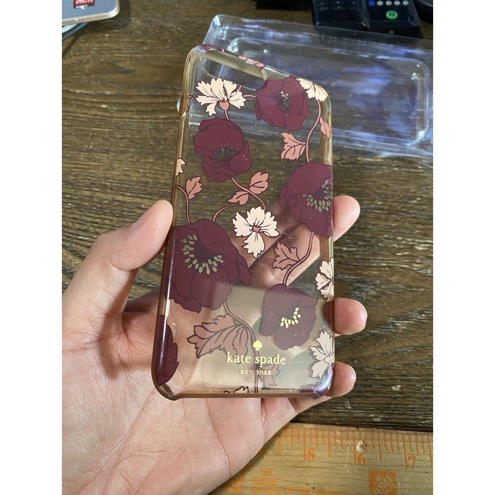 Kate Spade Protective Case for iPhone SE/8/7/6S/6 Floral/Clear - Picture 5 of 9