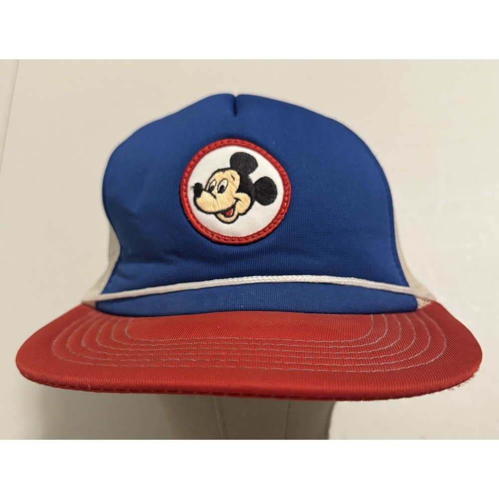 Vintage‎ 1980's Walt Disney Productions Mickey Mouse Snapback Trucker Hat