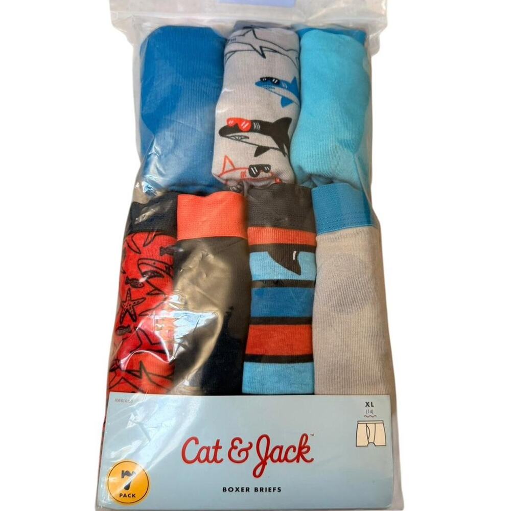 Cat Jack Boys Boxer Briefs Size XL (14) 7pk