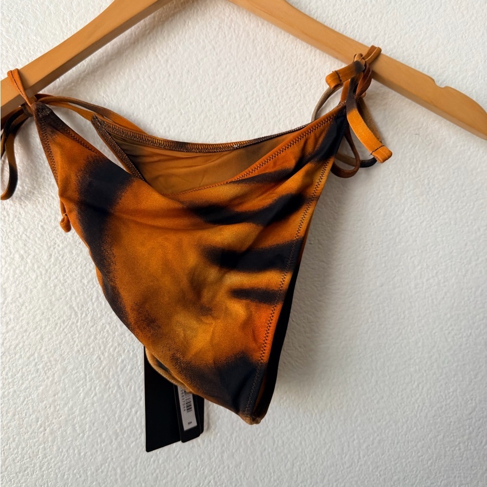 Roberto Cavalli x SKIMS Tiger Print Tie Side Bikini Bottom Size S NWT - Picture 3 of 6