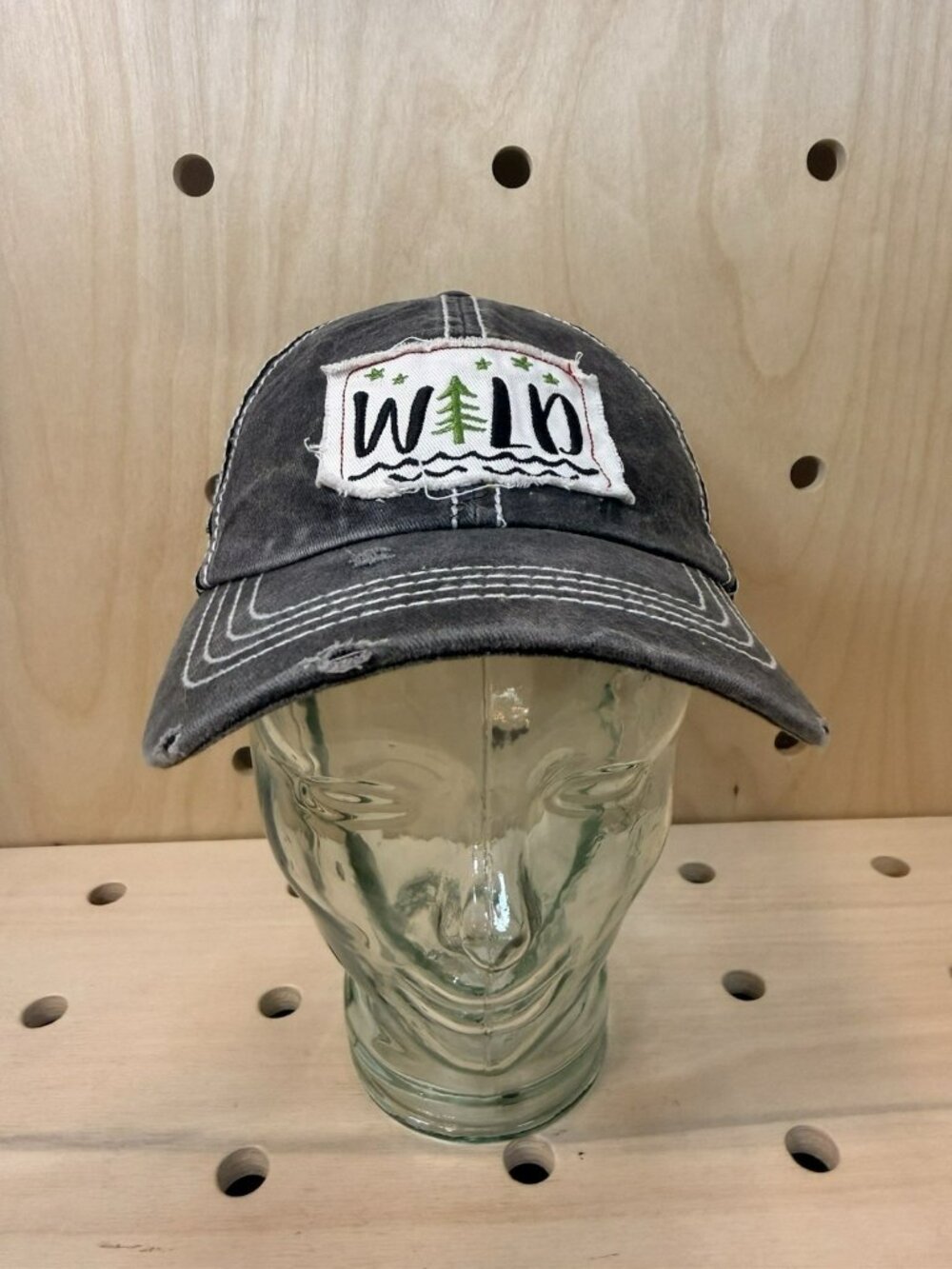 Funky Junque Womens Baseball Cap Distressed Vintage WILD Patch Embroidered - Picture 3 of 9