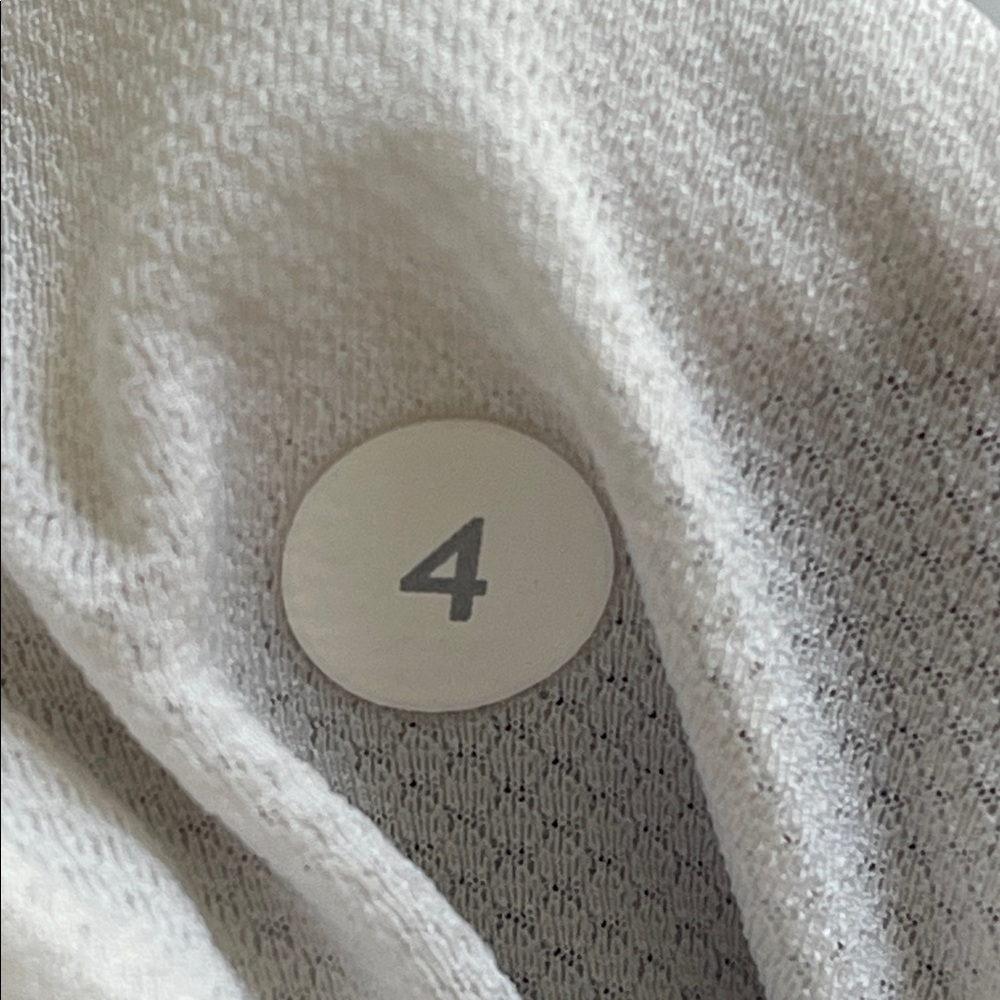 Lululemon Herringbone Half Zip Run Top Size 4 Gray Thumbhole - Picture 8 of 8