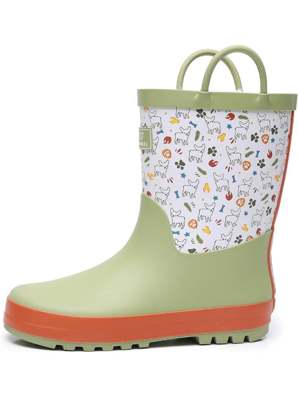 Waterproof Toddler Rain Boots with Easy-On Handles | Fun Printed Kids Outdoor