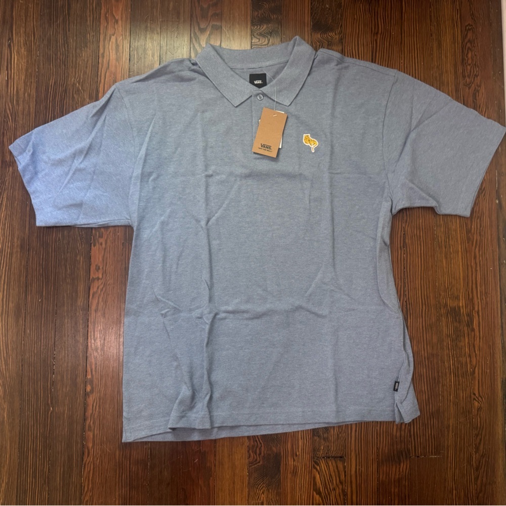 Vans Heather Blue Polo Shirt