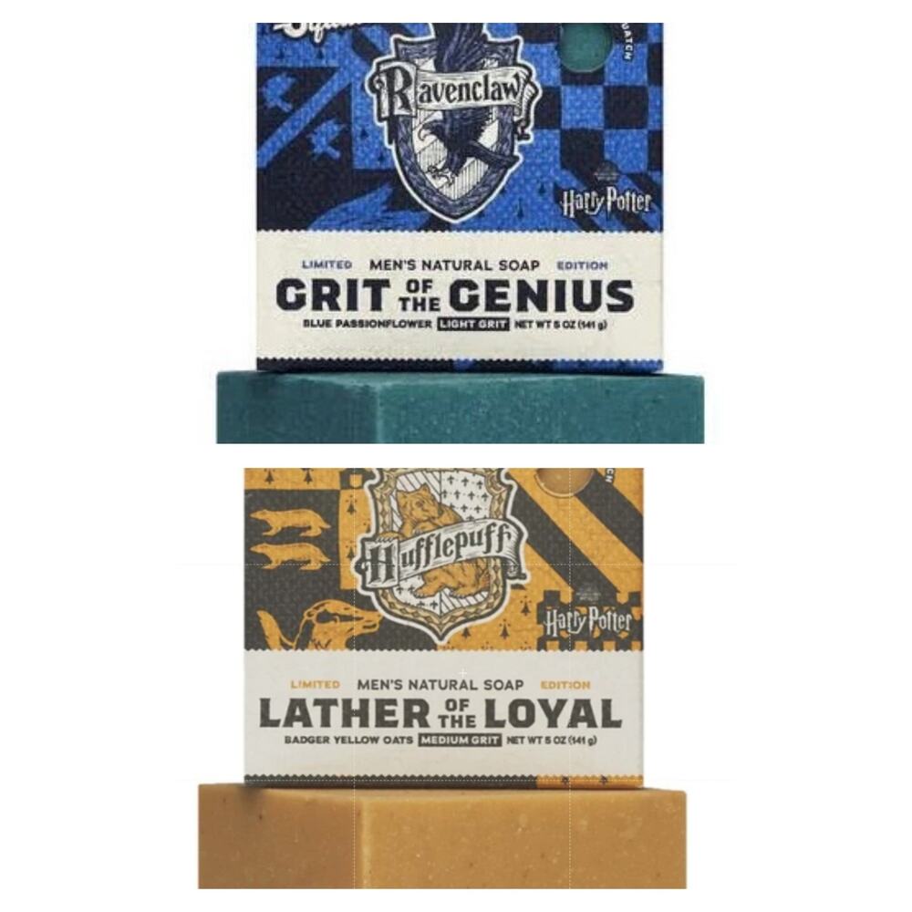 Dr.‎ Squatch Harry Potter Soap Set Hufflepuff Ravenclaw 2pk 5oz NEW