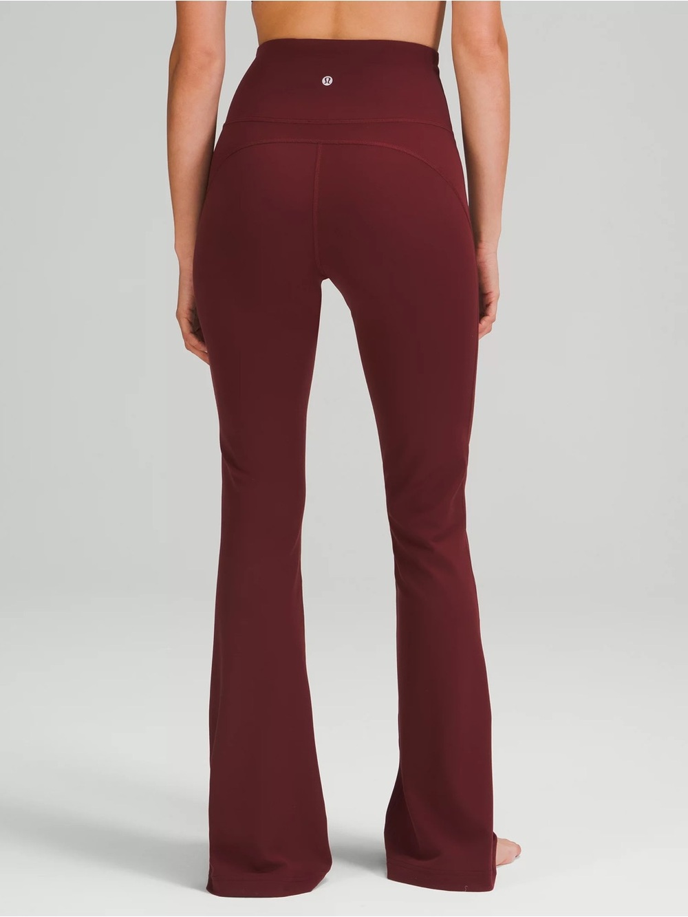 Lululemon Athletica Groove Nulu Super-High-Rise Flared Pant - Burgundy Red