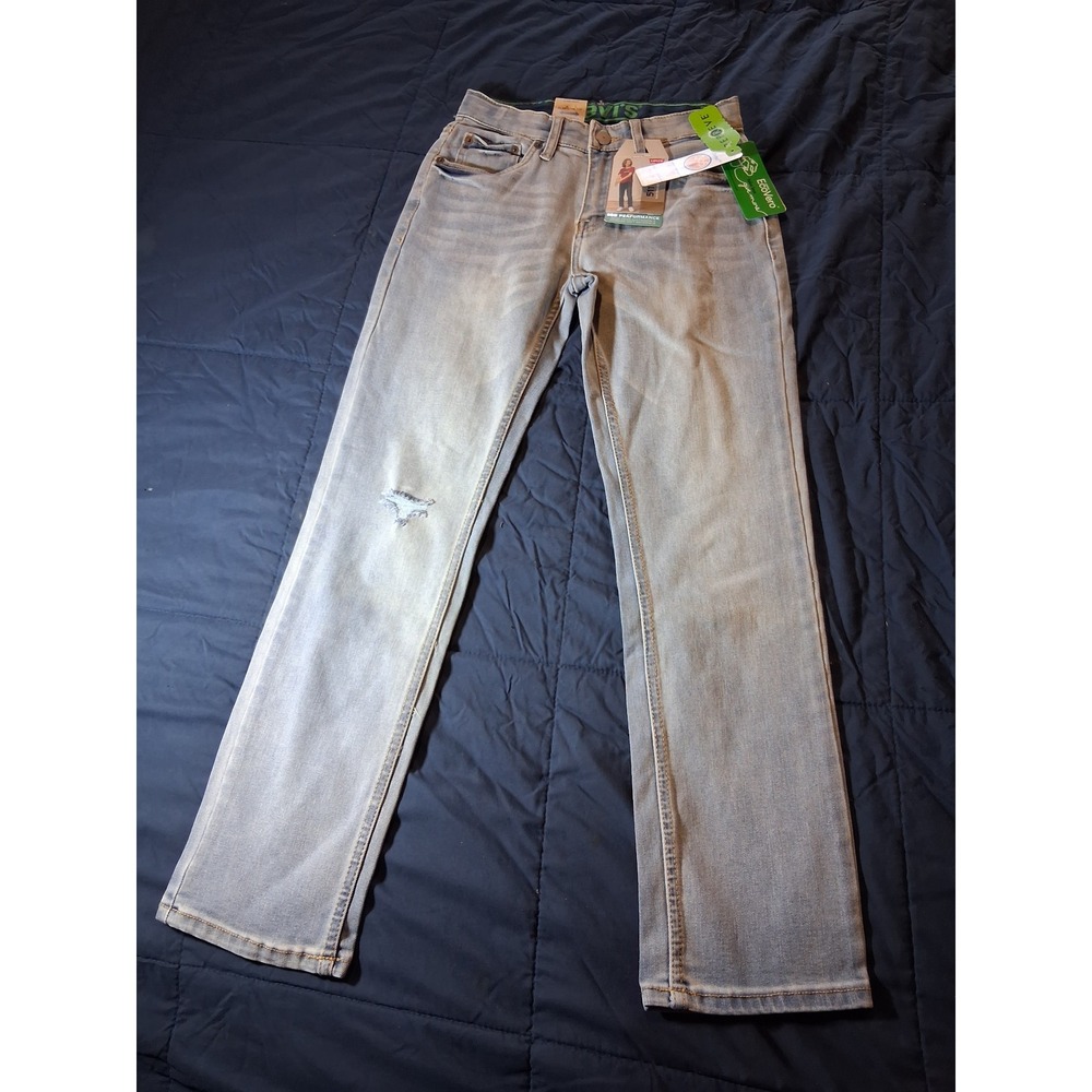 Levis 511 Slim Boys Jeans Light Wash Eco Performance Stretch Size 12 Reg 26x27