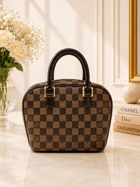 Authentic Louis Vuitton Sarria Damier Ebene Top Handle Bag | Luxury Cheaper
