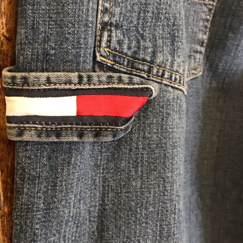 VTG 2003 Men 35x32 Tommy Hilfiger Carpenter Jeans Baggy Wide Leg Skater Y2K - Picture 5 of 9