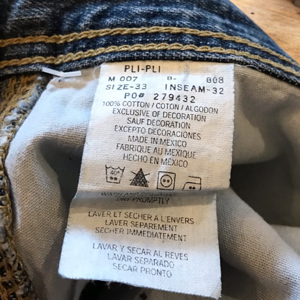 VTG 2003 Men 35x32 Tommy Hilfiger Carpenter Jeans Baggy Wide Leg Skater Y2K - Picture 8 of 9