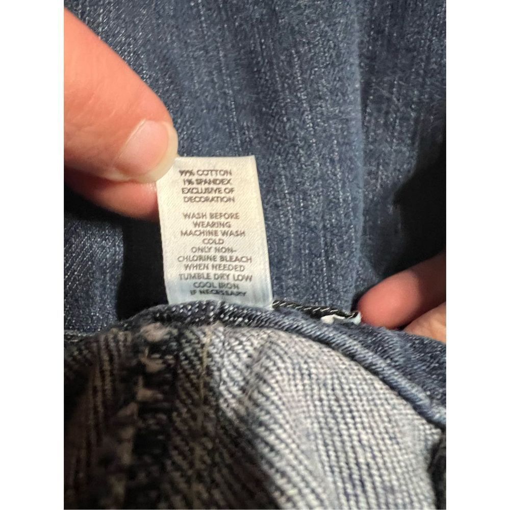 Ann Taylor LOFT Women's Cute Boot Cut Large Side Buttons Jeans Size 6 - Picture 14 of 14