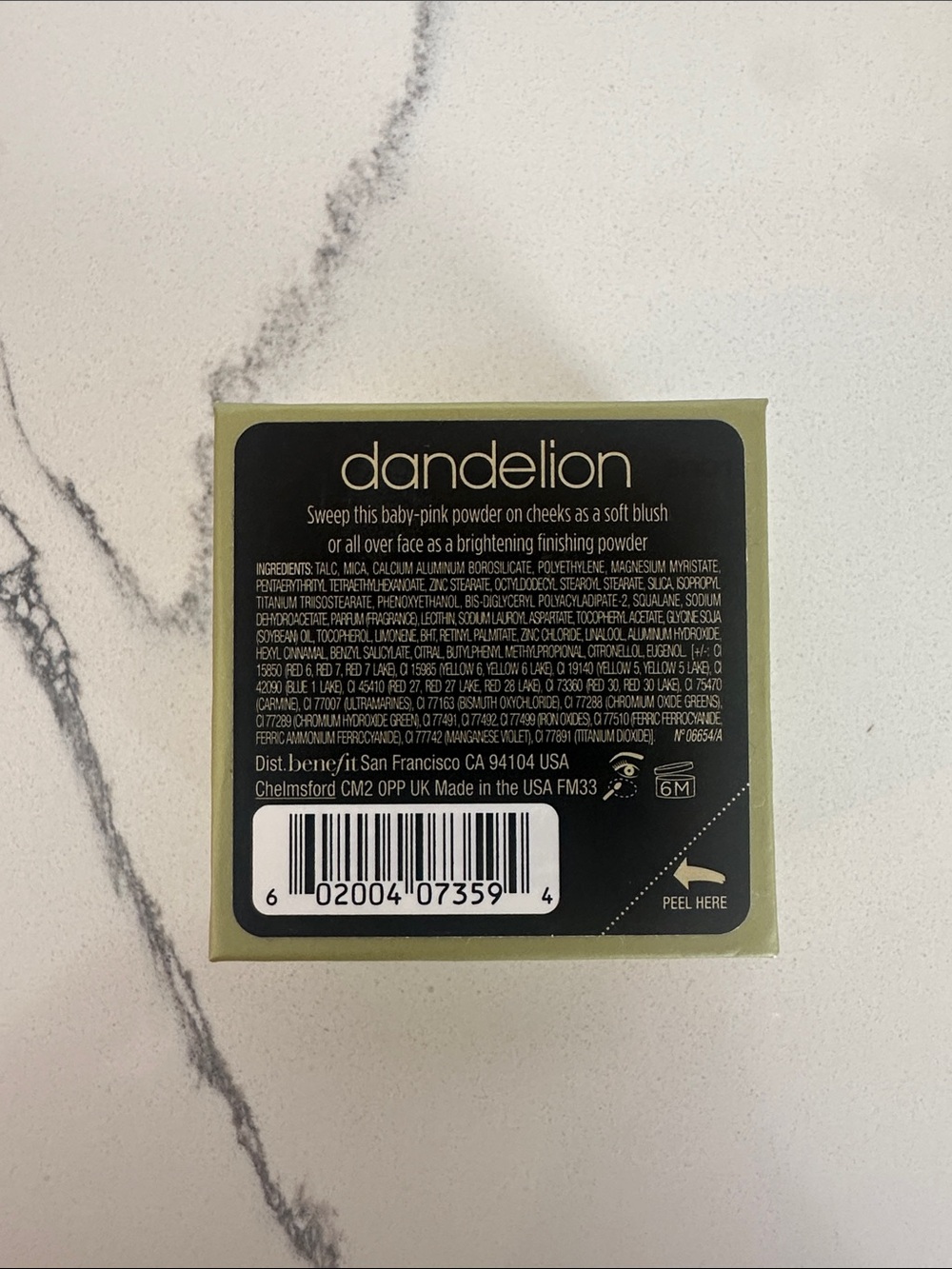 Benefit Dandelion Mini Powder Blush - Baby Pink - Picture 4 of 5
