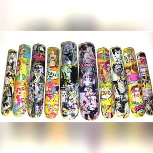 Hand crafted custom 10pc xxl long acrylic press on nails sz large For Adults