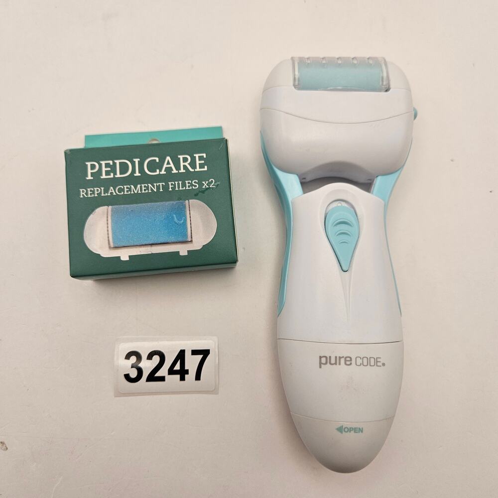 PURE CODE PEDICARE ELECTRIC CALLUS REMOVER FOOT FILE W 1 REFILL