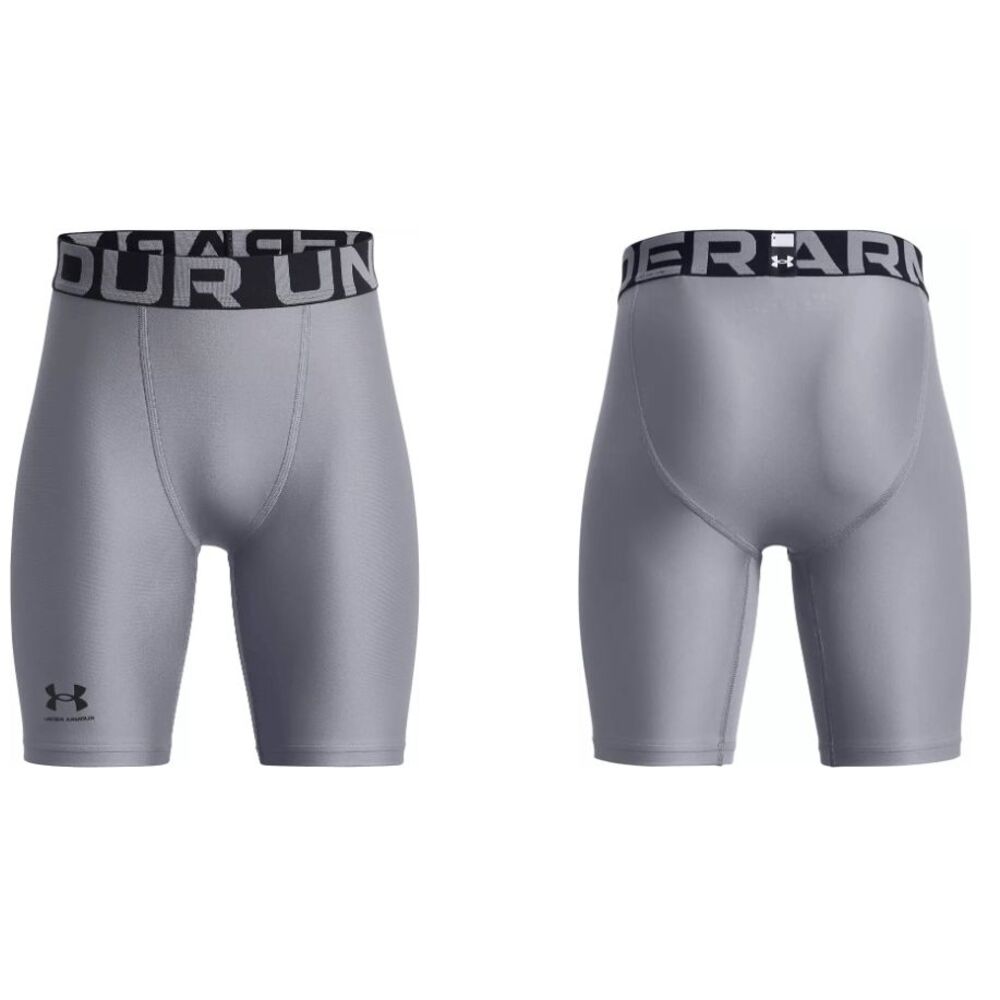 Under Armour YOUTH HeatGear Armour Shorts Steel/Black XL