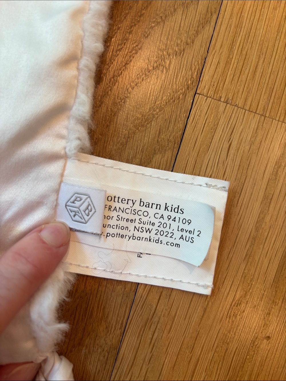 Pottery Barn Kids Lamb Lovie Faux Fur Baby Blanket - Picture 6 of 7