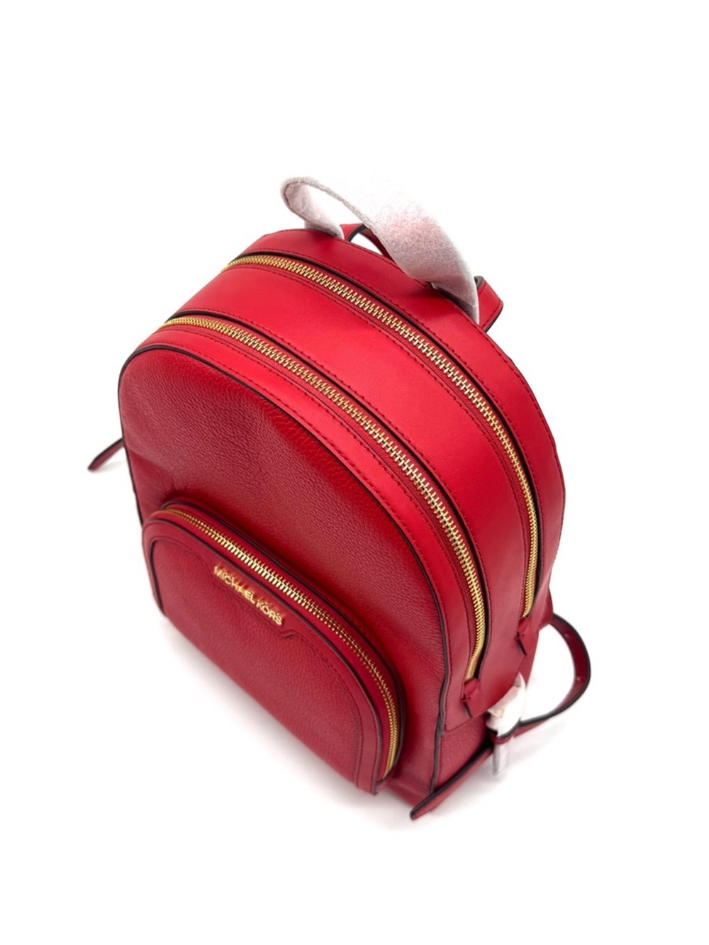 Michael Kors Jaycee Medium Signature Logo Backpack Bright Red - Picture 4 of 9