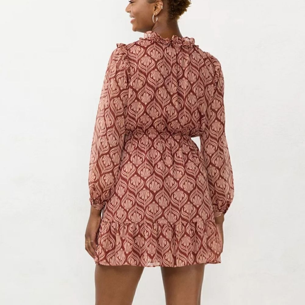 NWT Lauren Conrad Sparkly Prairie Style Dress Cottagecore - Picture 7 of 15