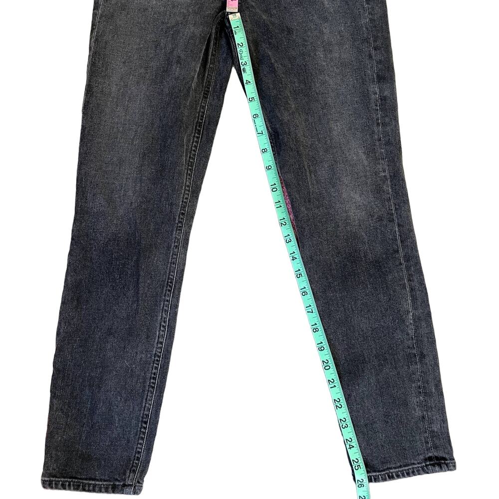 Agolde Jeans Womens 26 Washed Black High Rise Stretch Stretchy Button Fly - Picture 9 of 9