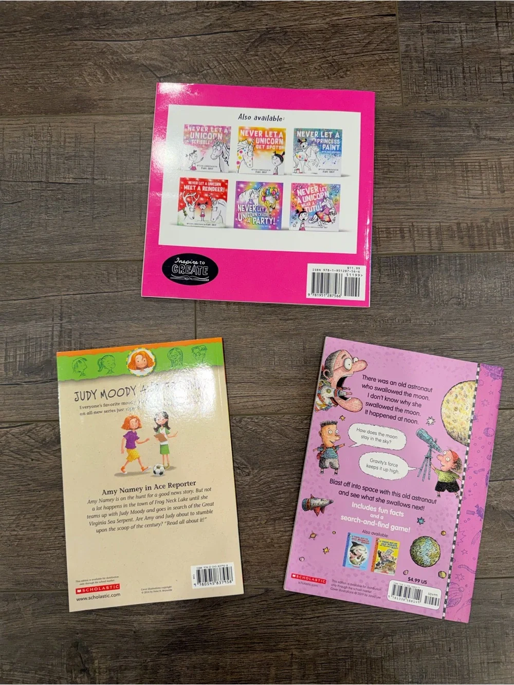 Kids Book Bundle – Unicorn, Judy Moody & Silly Story Books - Picture 2 of 2