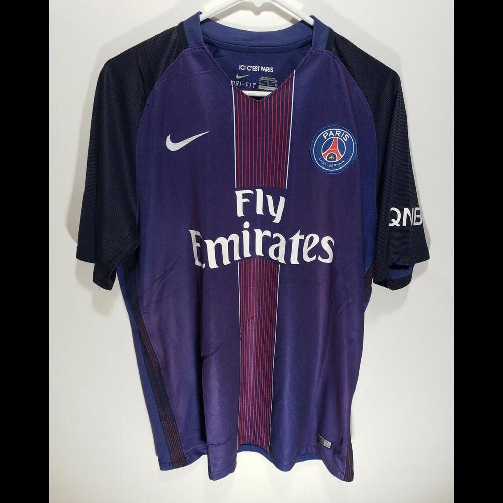 Mens Nike Fly Emirates Paris Saint Germain #16 Edozie Soccer Jersey Size‎ XL