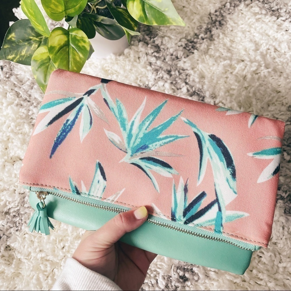 Rachel Pally Tropical Canvas Clutch