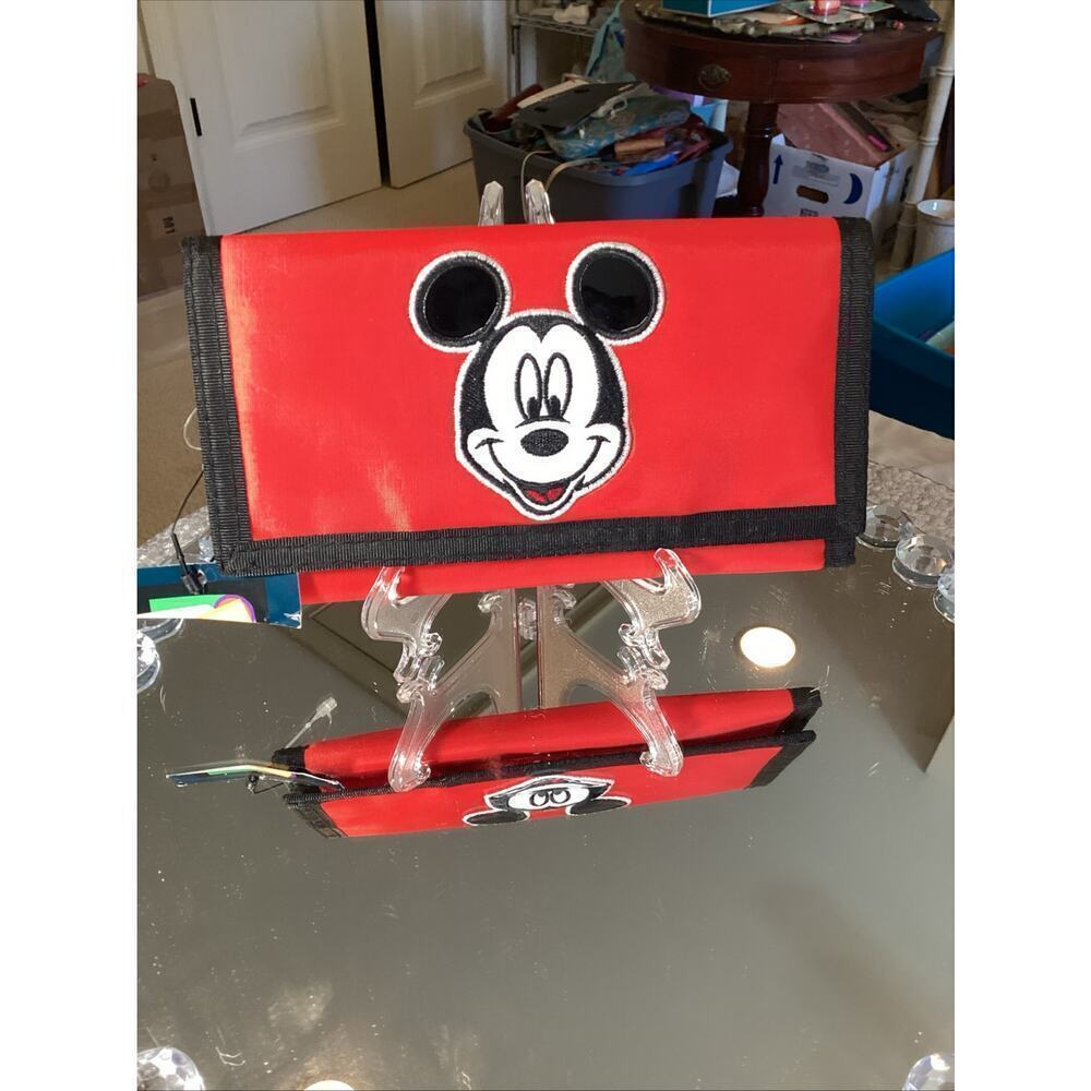 MICKEY MOUSE 4 PC BUNDLE. ALL NWT. Wallet, Socks, Key chain & TY Mickey - Picture 2 of 9