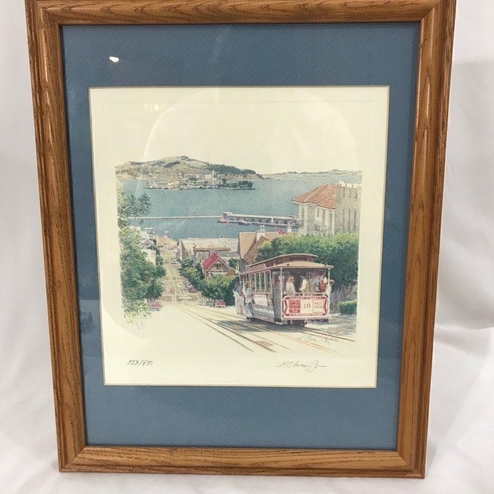 NWT Kathleen Chaney Fritz San Francisco Lombard Street Print