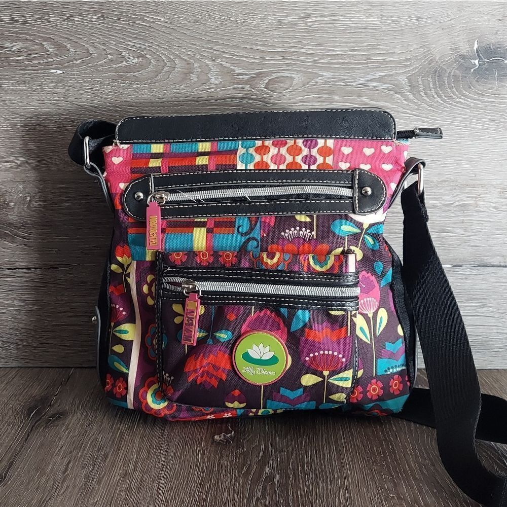 Lily Bloom Floral Multicolor Crossbody Bag