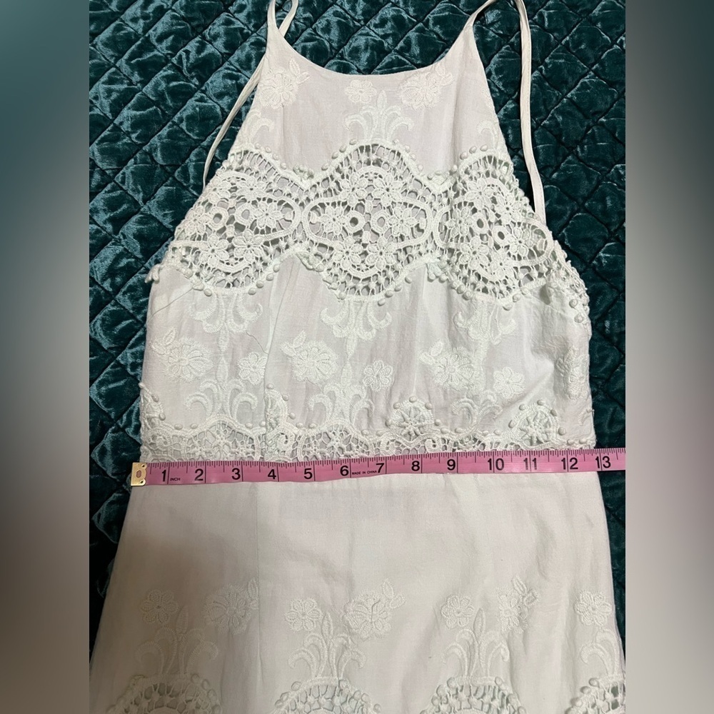 Mint Open Back Lace Dress - Picture 10 of 11