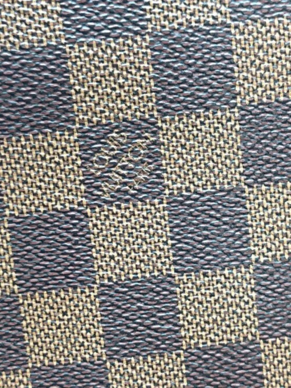 Authentic Louis Vuitton Triana Damier Ebene Handbag Brown Checkered Top Handle - Picture 10 of 15