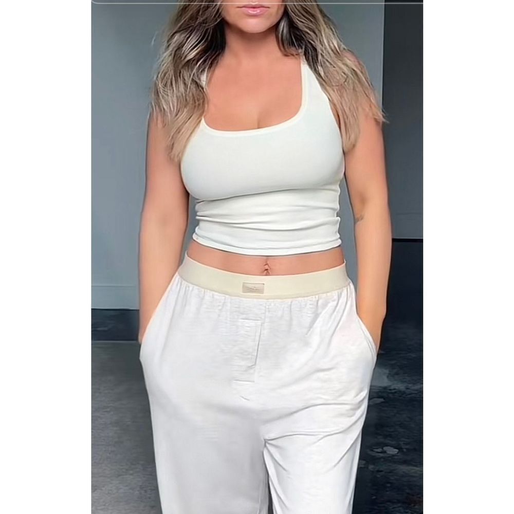 Skims Cotton Rib Long Tank Defect