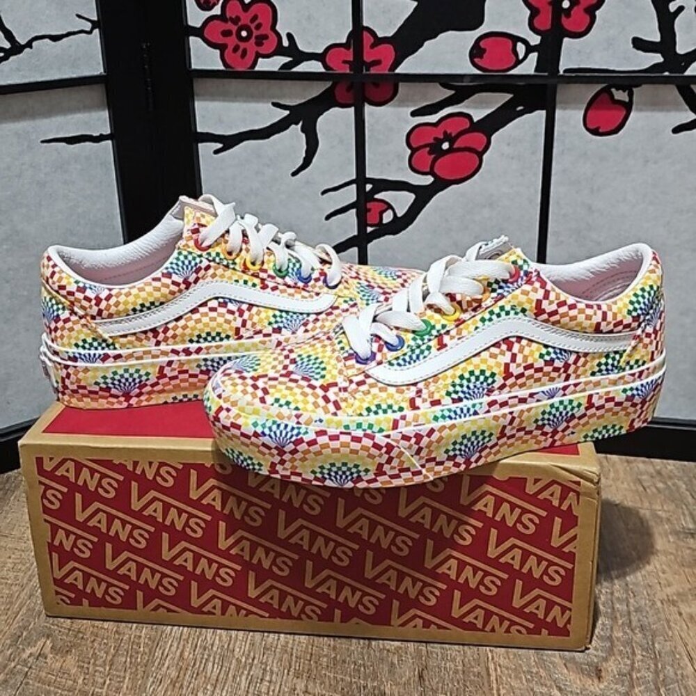 VANS Old Skool Pride Platfor Skate Low Shoes Size 5 New