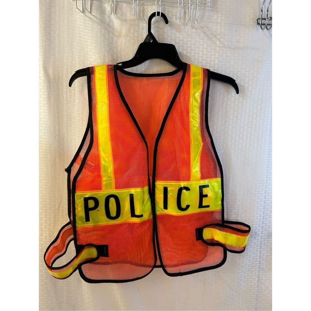 Police‎ Safety vest neon stripe costume?