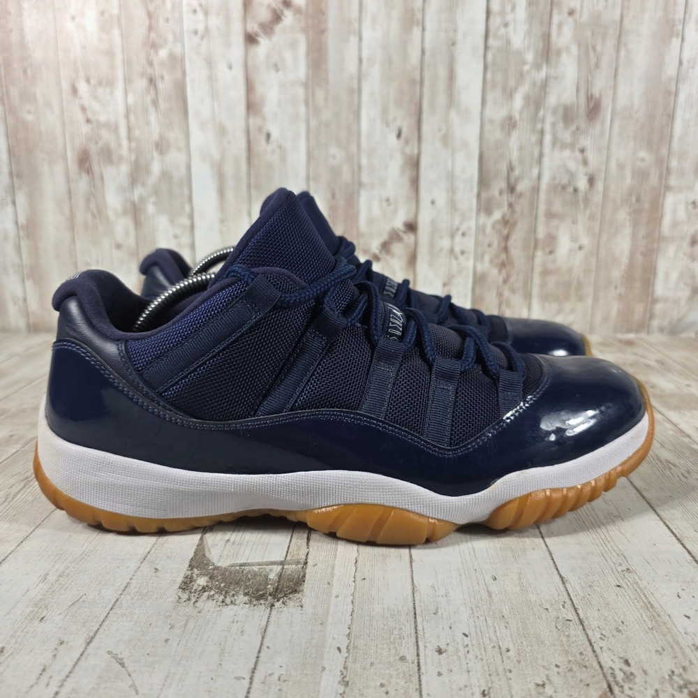 Jordan 11 Retro Low Midnight Navy Gum White 528895-405 Mens 11 Women 12.5