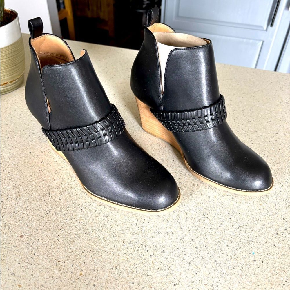 Black Wedge Ankle Boots by Dolce Vita
