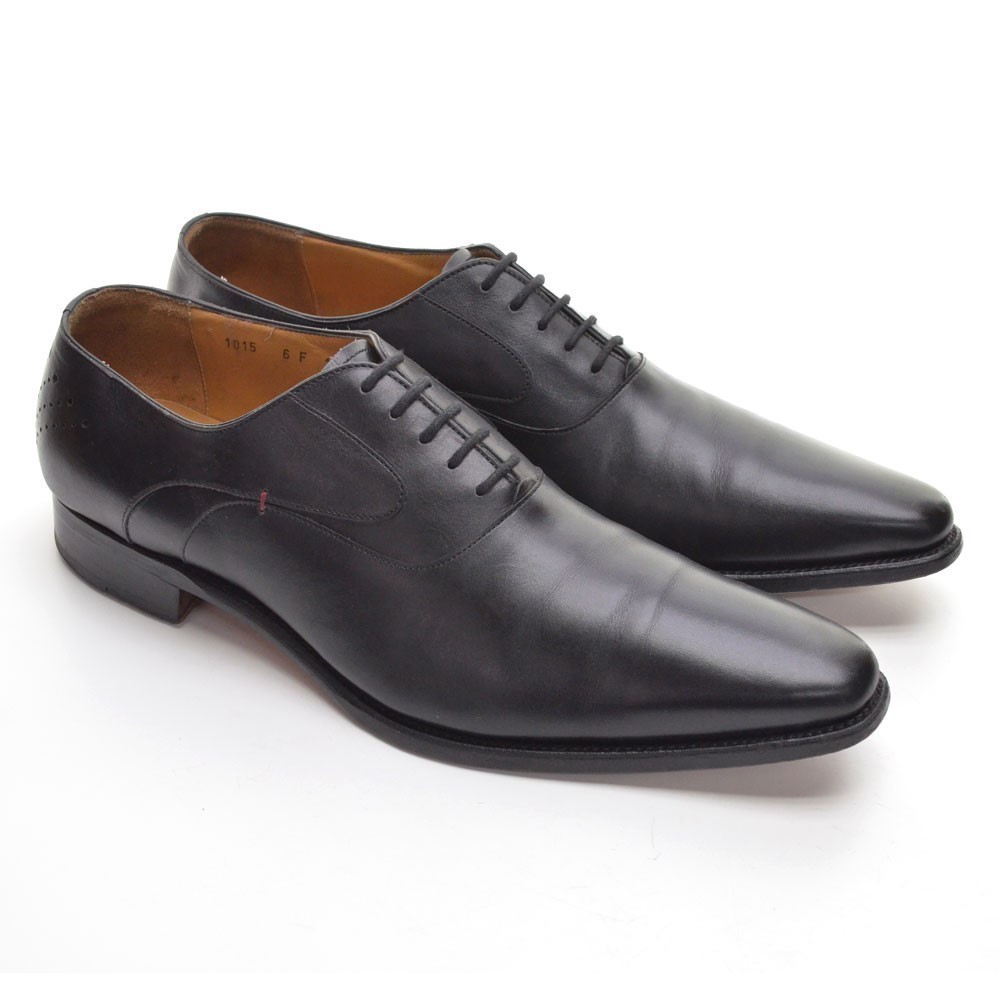 Men Louis Boston Black Chisel Toe Derby Oxfords 11 D