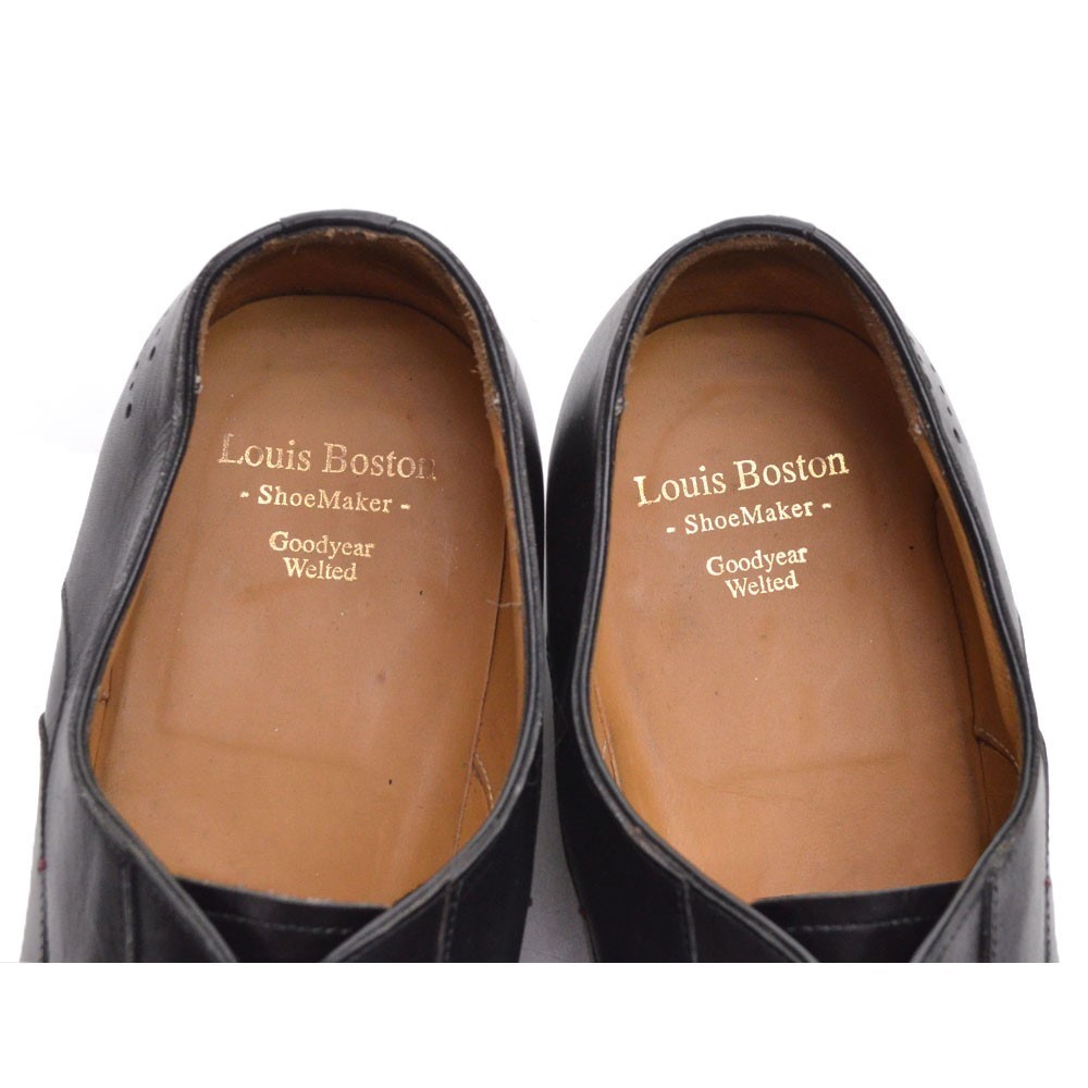 Men Louis Boston Black Chisel Toe Derby Oxfords 11 D - Picture 8 of 8