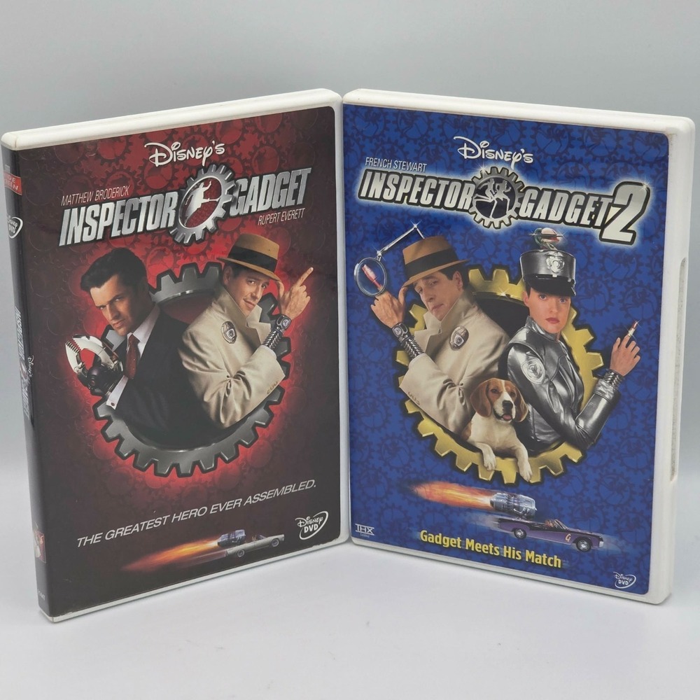Disney Inspector Gadget & Inspector Gadget 2 (DVD CASES ONLY) Matthew Broderick