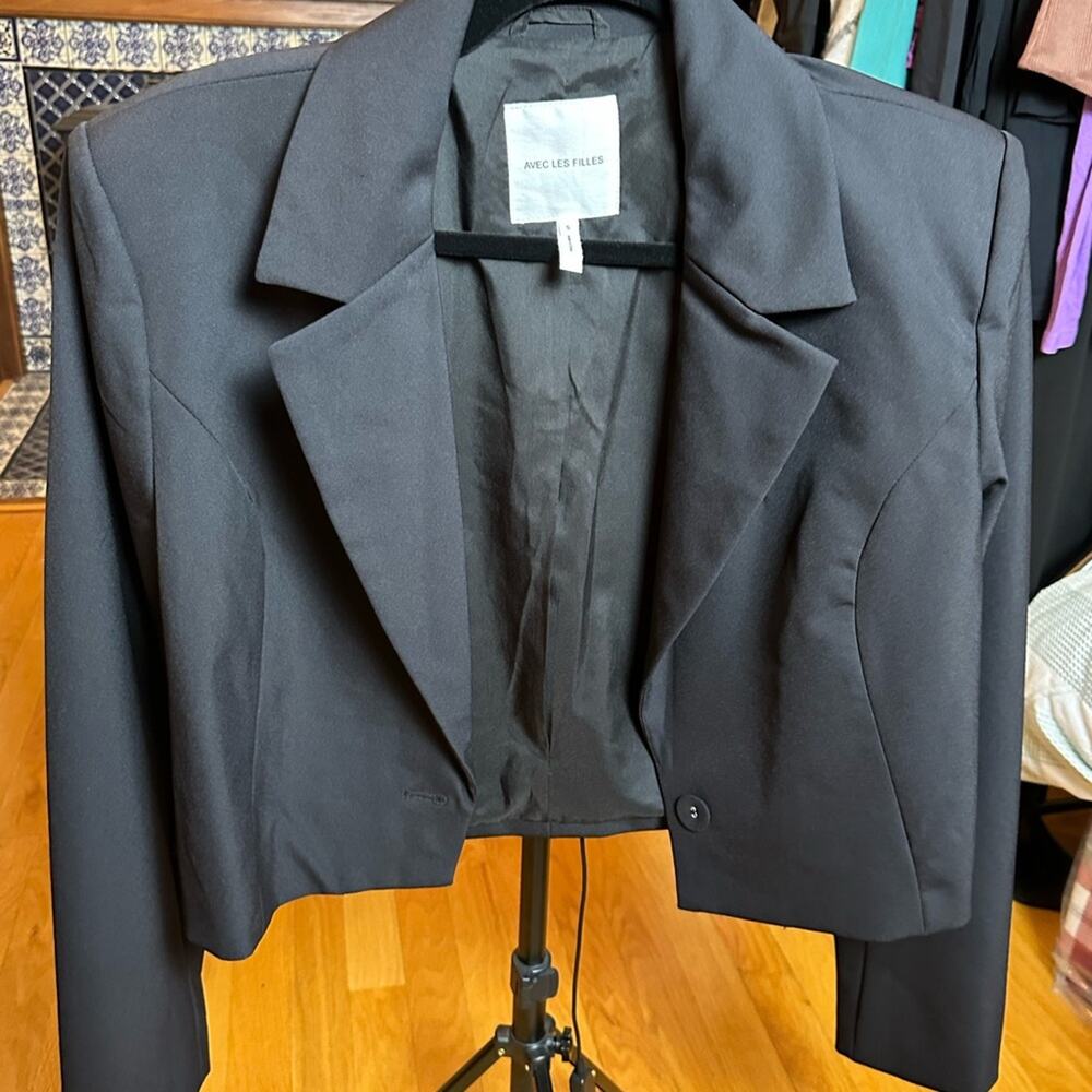 Avec Les Filles Black Women's Blazer