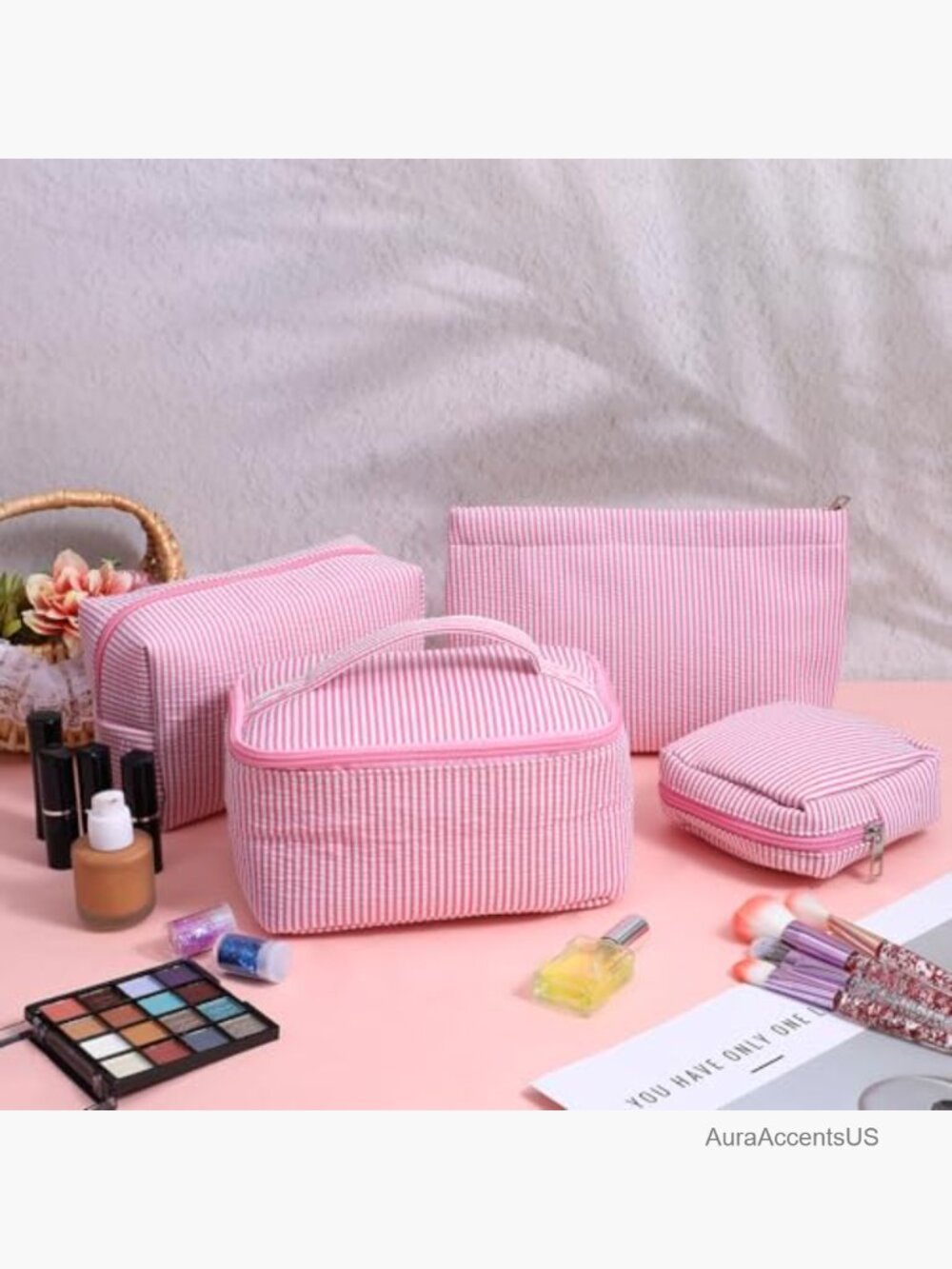 4-Piece Travel Toiletry Bag Set with Multi-Size Pouches - Picture 7 of 7