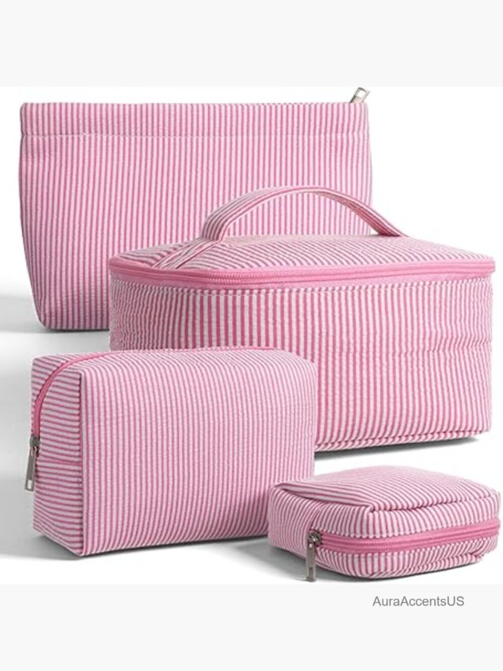 4-Piece Travel Toiletry Bag Set with Multi-Size Pouches