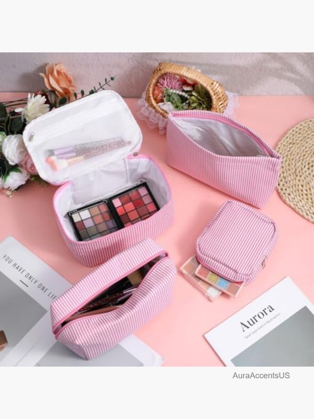 4-Piece Travel Toiletry Bag Set with Multi-Size Pouches - Picture 2 of 7