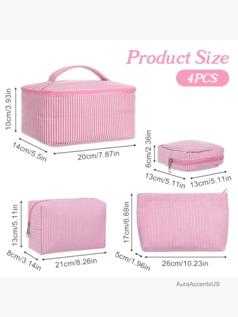 4-Piece Travel Toiletry Bag Set with Multi-Size Pouches - Picture 3 of 7